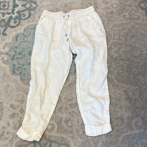 Athleta Women's Cream Cropped Pants